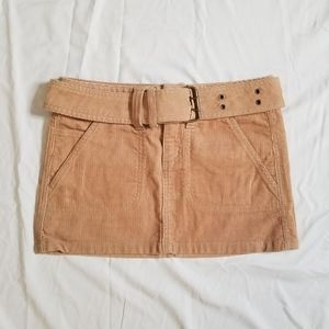Vintage Aeropostale Mini Corduroy Tan Skirt